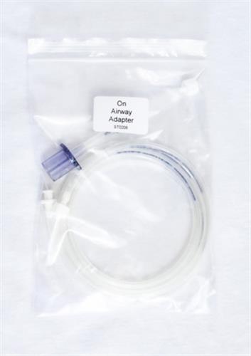 ST0208 | Adapter for feeding gas to on-airway gas monitors.  Adapter is designed to minimize gas usage. 